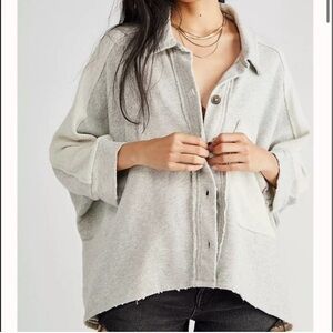 Free People Montauk Shirt Jacket Size Large